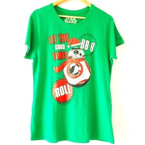 Star Wars BB-8 Christmas Theme Printed T-shirt